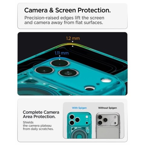 Spigen Ultra Hybrid Mag MagSafe - Etui do iPhone 18 Pro Max / 17 Pro Max (C-One Bondi Blue)