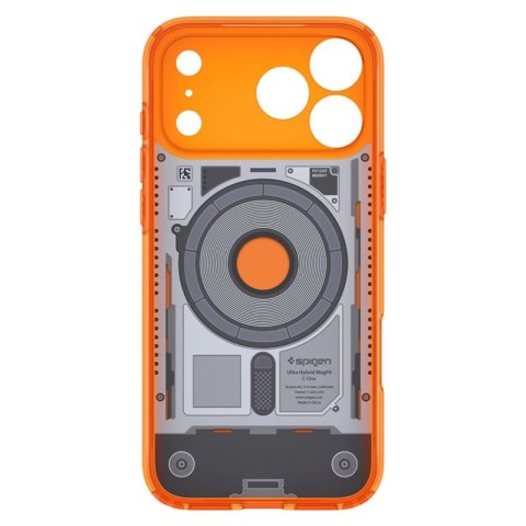 Spigen Ultra Hybrid Mag MagSafe - Etui do iPhone 18 Pro Max / 17 Pro Max (C-One Tangerine)