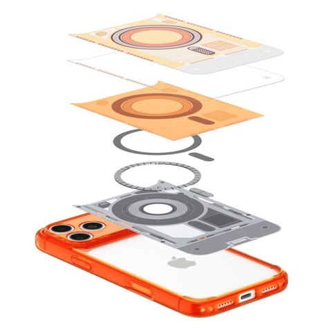 Spigen Ultra Hybrid Mag MagSafe - Etui do iPhone 18 Pro Max / 17 Pro Max (C-One Tangerine)