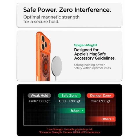 Spigen Ultra Hybrid Mag MagSafe - Etui do iPhone 18 Pro Max / 17 Pro Max (C-One Tangerine)