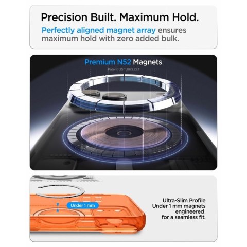 Spigen Ultra Hybrid Mag MagSafe - Etui do iPhone 18 Pro Max / 17 Pro Max (C-One Tangerine)
