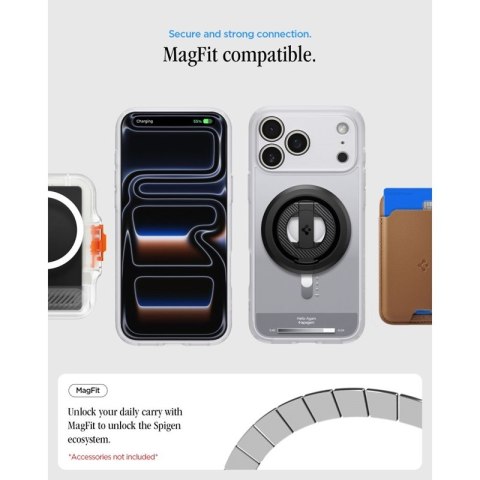 Spigen Ultra Hybrid Mag MagSafe - Etui do iPhone 18 Pro Max / 17 Pro Max (Classic Silver)