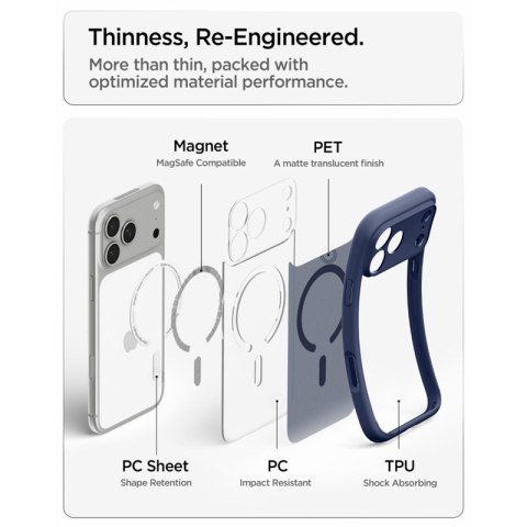 Spigen Ultra Hybrid Mag MagSafe - Etui do iPhone 18 Pro Max / 17 Pro Max (Frost Deep Blue)