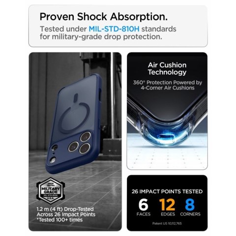 Spigen Ultra Hybrid Mag MagSafe - Etui do iPhone 18 Pro Max / 17 Pro Max (Frost Deep Blue)