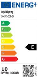 Pasek LED Loyal Lighting,IP65,8mm*5m,10W/m,COB,24V,3000K