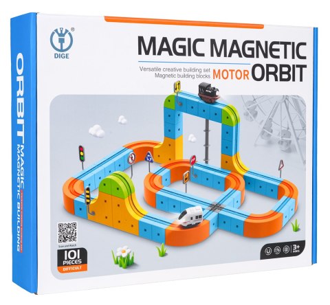 Magnetyczny Kolorowy Tor 101el.