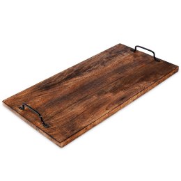 Taca Deska do Krojenia Serwowania Drewniana z Uchwytami ORION 56 x 29,6 cm