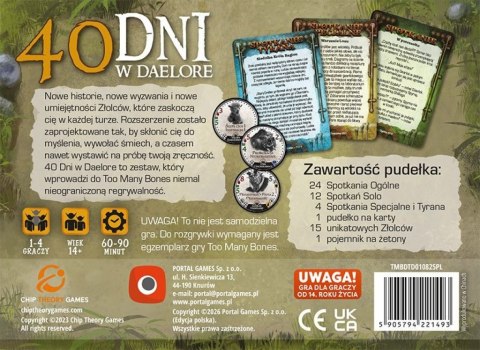 GRA TOO MANY BONES: 40 DNI W DAELORE - dodatek - PORTAL GAMES
