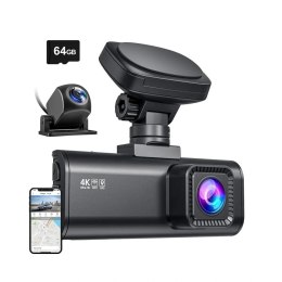Wideorejestrator REDTIGER F7N WiFi 4K + 1080p