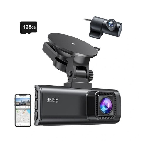 Wideorejestrator REDTIGER F7NP WiFi 4K + 1080p 128GB
