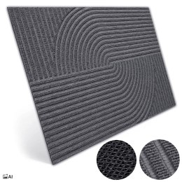 Wycieraczka do butów wejściowa pod drzwi 50x80 cm Ankara szara