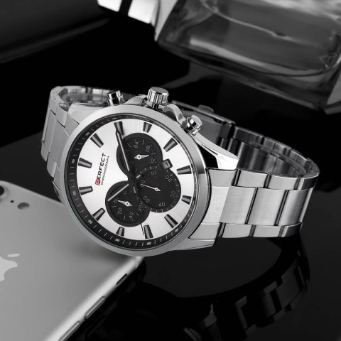 ZEGAREK MĘSKI PERFECT M510CH-01 - CHRONOGRAF (zp386a) + BOX