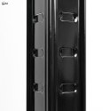 Regał magazynowy narożny 5 poziomów 875 kg 180x70x40 cm czarny