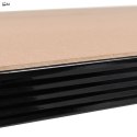 Regał magazynowy narożny 5 poziomów 875 kg 180x70x40 cm czarny