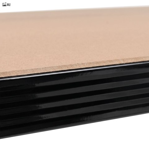 Regał magazynowy narożny 5 poziomów 875 kg 180x70x40 cm czarny