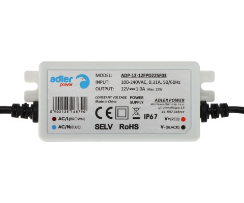 ZASILACZ IMPULSOWY ADP-12-12-FP ADLER Power
