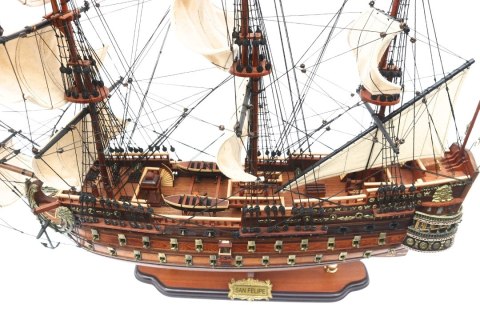 Wielki Model Żaglowca Okrętu San Felipe 80cm - SF8