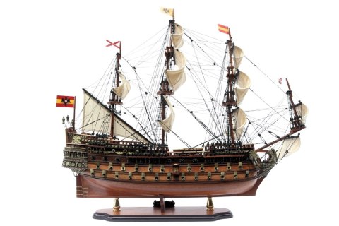 Wielki Model Żaglowca Okrętu San Felipe 80cm - SF8