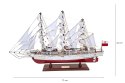 Ekskluzywny Model Żaglowca Statku Dar Młodzieży XXL 71 cm - DARML