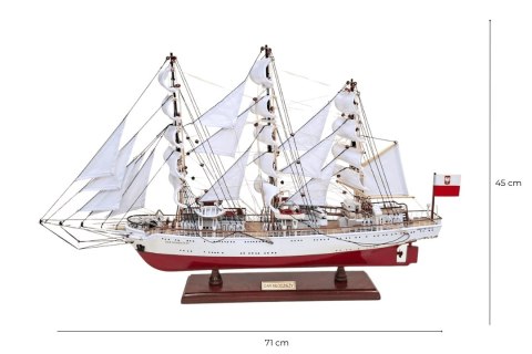 Ekskluzywny Model Żaglowca Statku Dar Młodzieży XXL 71 cm - DARML