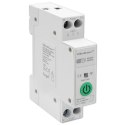 Qoltec Przekaźnik 63A na szynę DIN z licznikiem energii elektrycznej | Timer | Wi-Fi | TUYA SMART LIFE