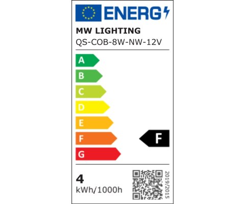 TAŚMA LED LED-COB-12V/8W-NW/5M-ECO - 4000 K MW Lighting
