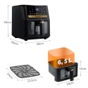 Frytkownica beztłuszczowa Air fryer + papier do pieczenia Berdsen BD-655 czarna