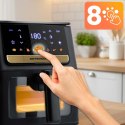 Frytkownica beztłuszczowa Air fryer + papier do pieczenia Berdsen BD-655 czarna
