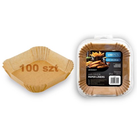 Frytkownica beztłuszczowa Air fryer + papier do pieczenia Berdsen BD-655 czarna