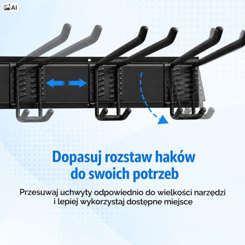 Wieszak na narzędzia Mineiro - czarny
