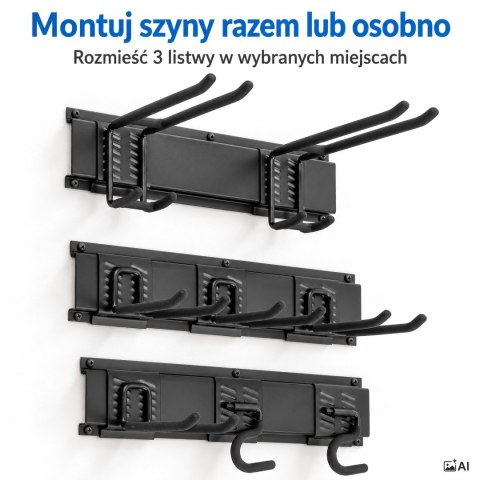 Wieszak na narzędzia Mineiro - czarny