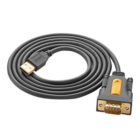 Kabel UGREEN CR104 USB-RS-232 DB9 1.5m (czarny)