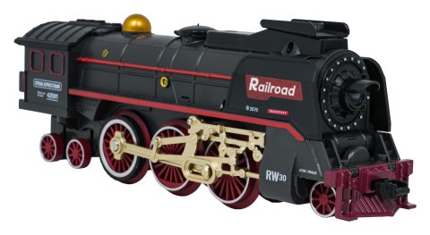 Kolejka Retro z funkcją Dymu, Dźwięku i Świateł 185x113 cm