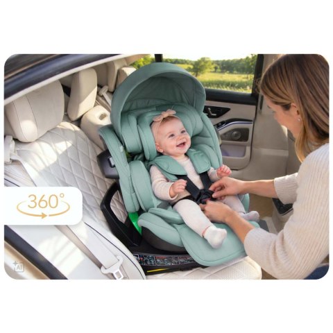 Fotelik samochodowy obrotowy z nogą Nukido Shelly 0-12 lat I-Size ISOFIX