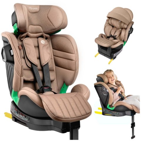 Fotelik samochodowy obrotowy z nogą Nukido Shelly 0-12 lat I-Size ISOFIX