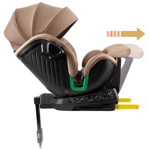 Fotelik samochodowy obrotowy z nogą Nukido Shelly 0-12 lat I-Size ISOFIX