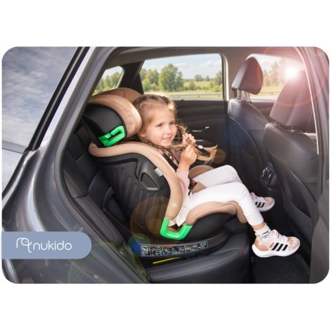 Fotelik samochodowy obrotowy z nogą Nukido Shelly 0-12 lat I-Size ISOFIX