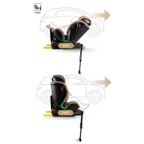 Fotelik samochodowy obrotowy z nogą Nukido Shelly 0-12 lat I-Size ISOFIX