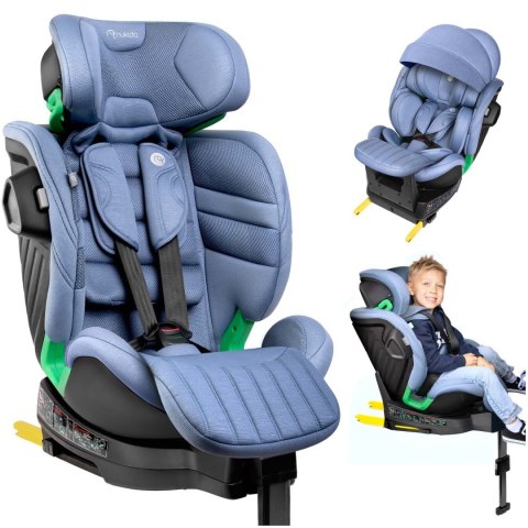 Fotelik samochodowy obrotowy z nogą Nukido Shelly 0-12 lat I-Size ISOFIX