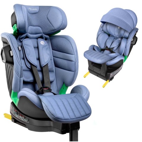 Fotelik samochodowy obrotowy z nogą Nukido Shelly 0-12 lat I-Size ISOFIX
