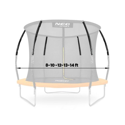 Słupek górny do trampoliny typu C 8-14 ft czarny Neo-Sport