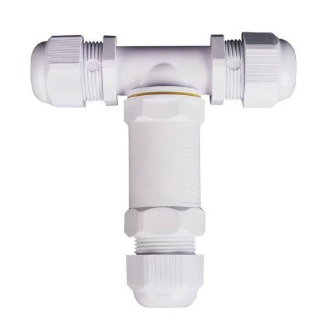 Złączka mufa hermetyczna 3x3Pin biała trójnik 0.5-4mm2 średnica przewodu 8-12mm IP68 V-TAC VT-869