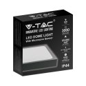 Plafon V-TAC 30W LED Kwadrat IP44 Czujnik Ruchu Mikrofalowy 42x42cm Czarny VT-8630SB-SQ 4000K 3000lm