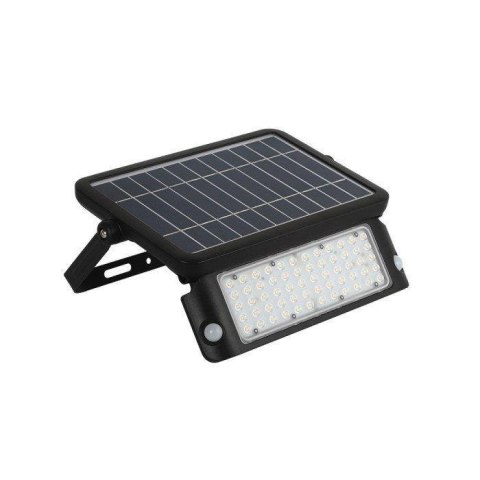 Projektor solarny V-TAC 10W LED czarny czujnk ruchu IP65 VT-787-10 4000K 1150lm