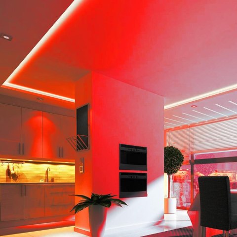 Taśma LED V-TAC 12V SMD3528 300LED IP20 3,2W/m VT-3528 60-IP20 Kolor Czerwony