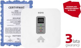 Czujnik czadu i gazu ziemnego 2w1 Eura CGD-50A2
