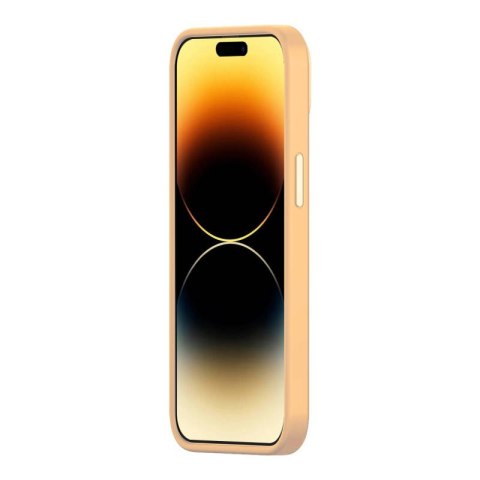 Etui BASEUS Liquid Silica Gel iPhone 14 Pro Max (żółte)