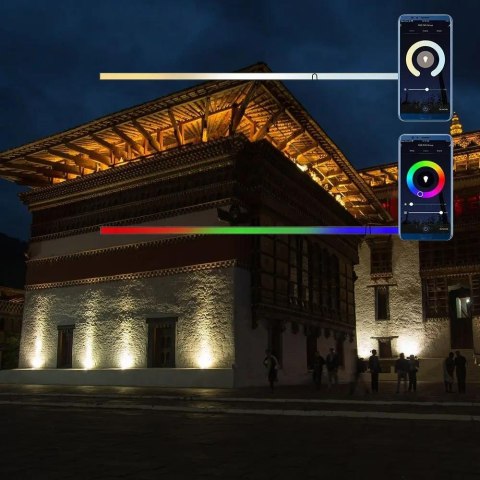 Projektor LED WI-FI V-TAC 50W czarny Z mufą smart Amazon Alexa Google Home VT-5185 RGB+3000K-6500K 3750lm