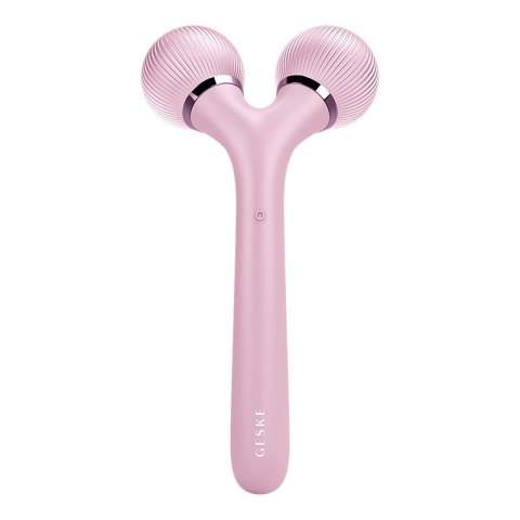Roller soniczny do twarzy i ciała 4w1 Geske z Aplikacją (różowy)