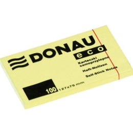 Karteczki Donau Eco 76x127mm żółte (100)